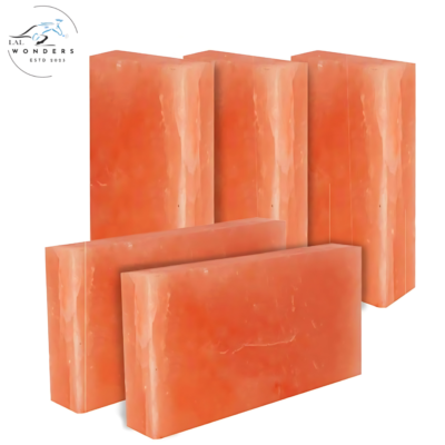 Himalayan Pink Salt Bricks 8″x4″x2″- Pack of 5 for Sauna & Spa